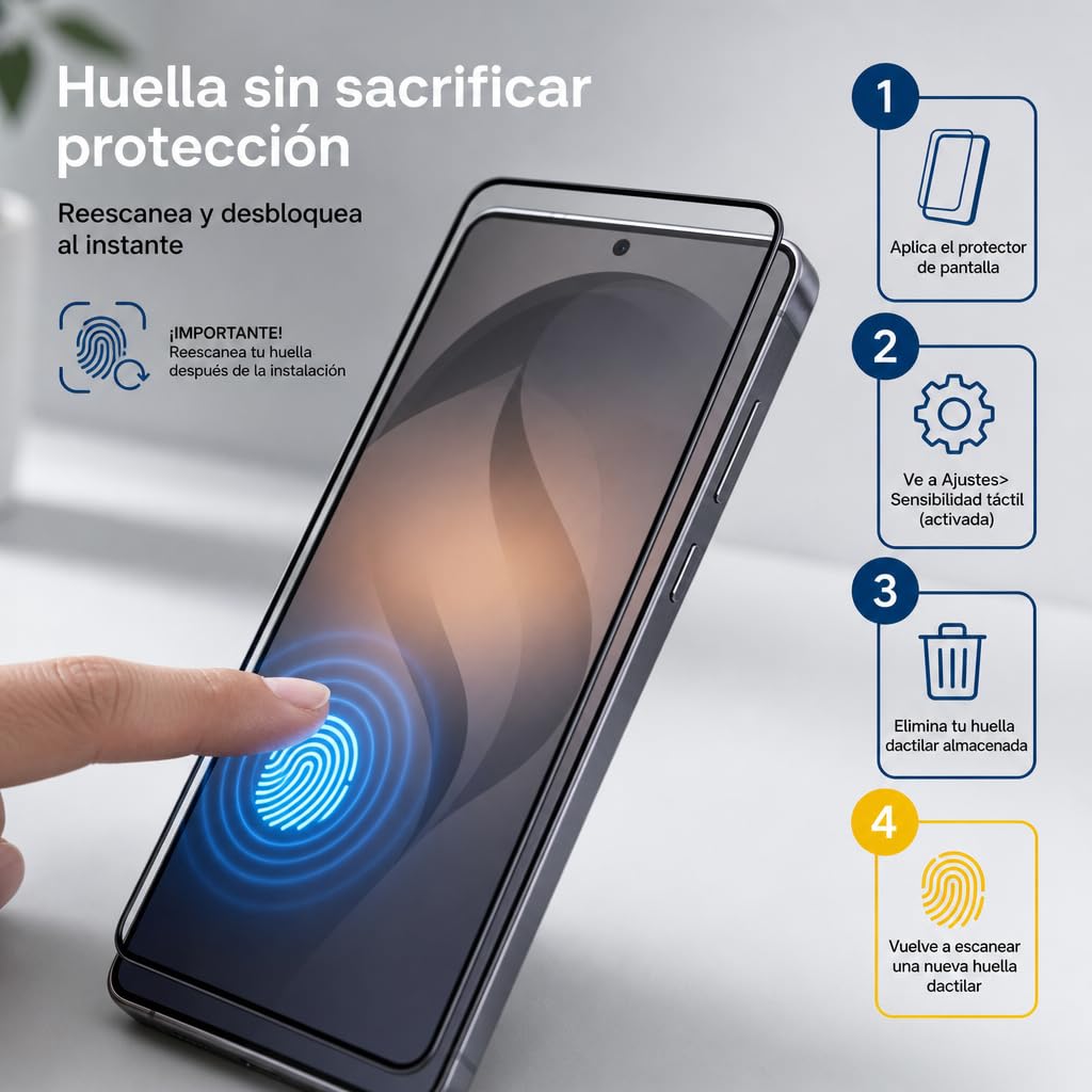 Deppa [2 Piezas Protector de Pantalla para Samsung S25 Ultra (6.9”) de Vidrio Templado 9H, Antihuellas, Resistente a Arañazos, con Kit de Fácil Instalación y Cobertura Completa