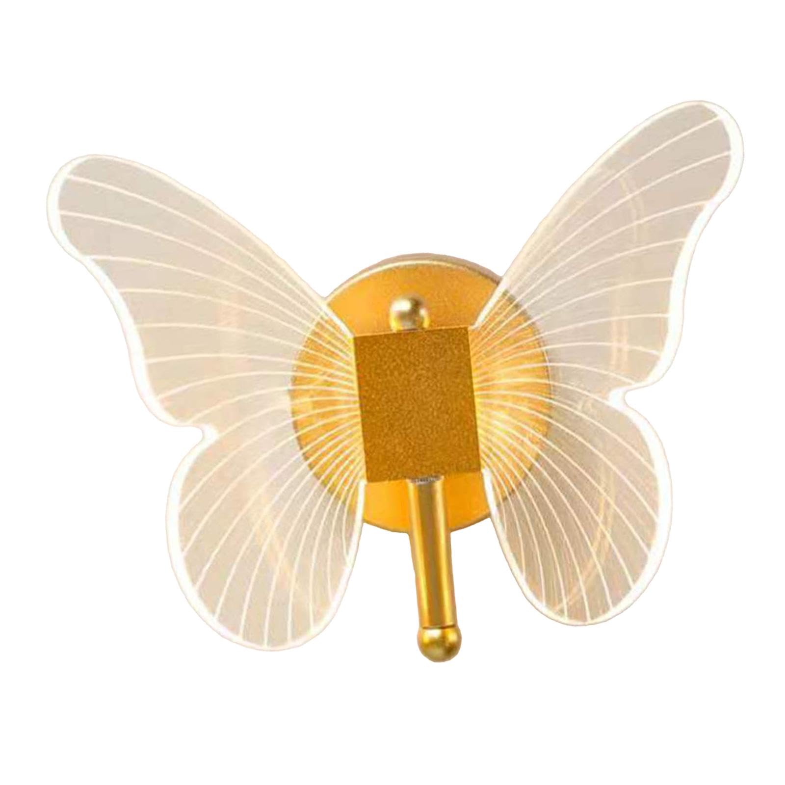 rockible Lámpara de Pared de Mariposa LED Luces de Pared de Mariposa Aplique de Pared Decorativo Moderno Accesorio de luz LED para Pasillo Habitación de niños, Luz Blanca