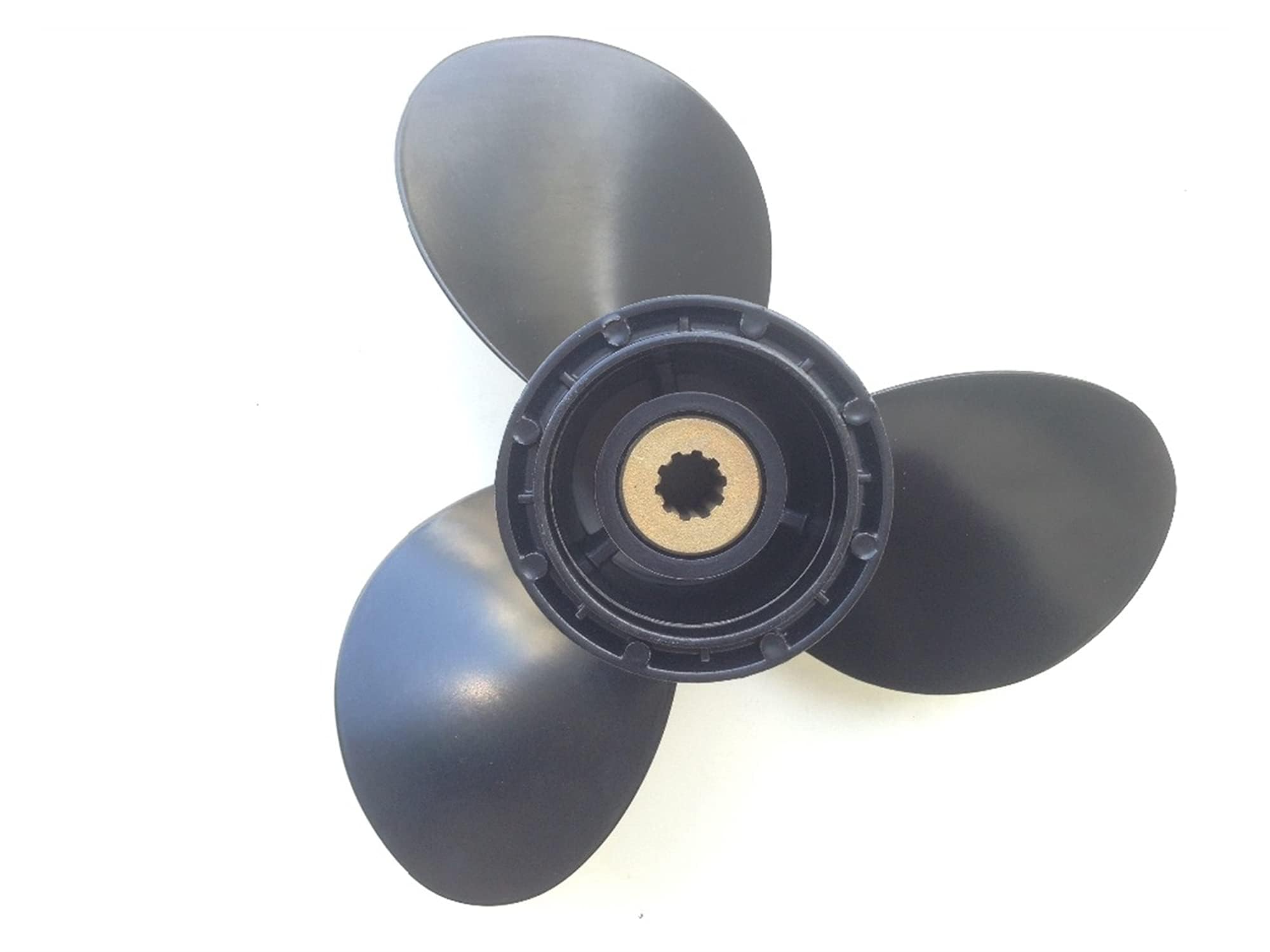 Elica fuoribordo in alluminio per 10 1/4x11 15hp 35hp Motori 14 denti Spline Eliche Barca Accessori Marine