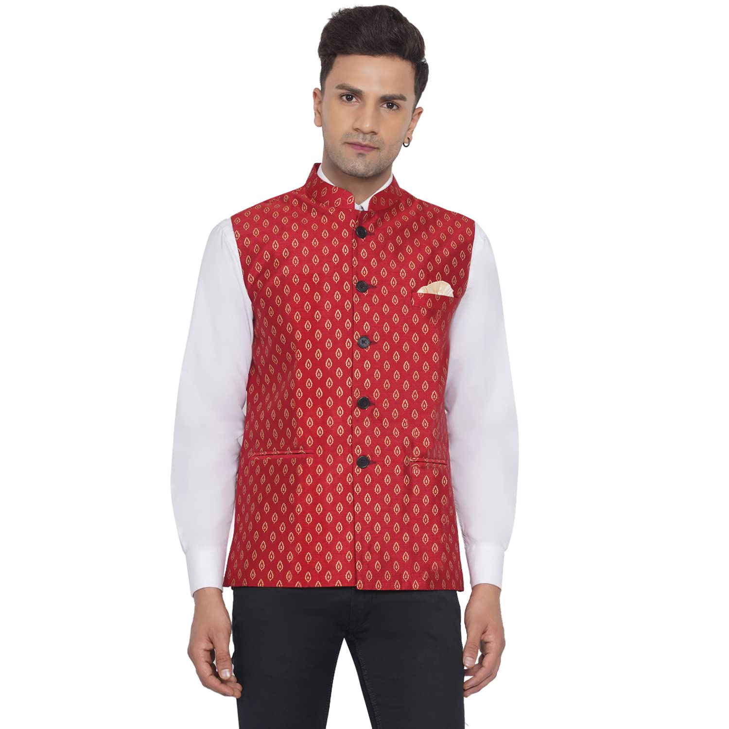 Veera Paridhaan Men's Banarasi Nehru Jacket (VP007307)