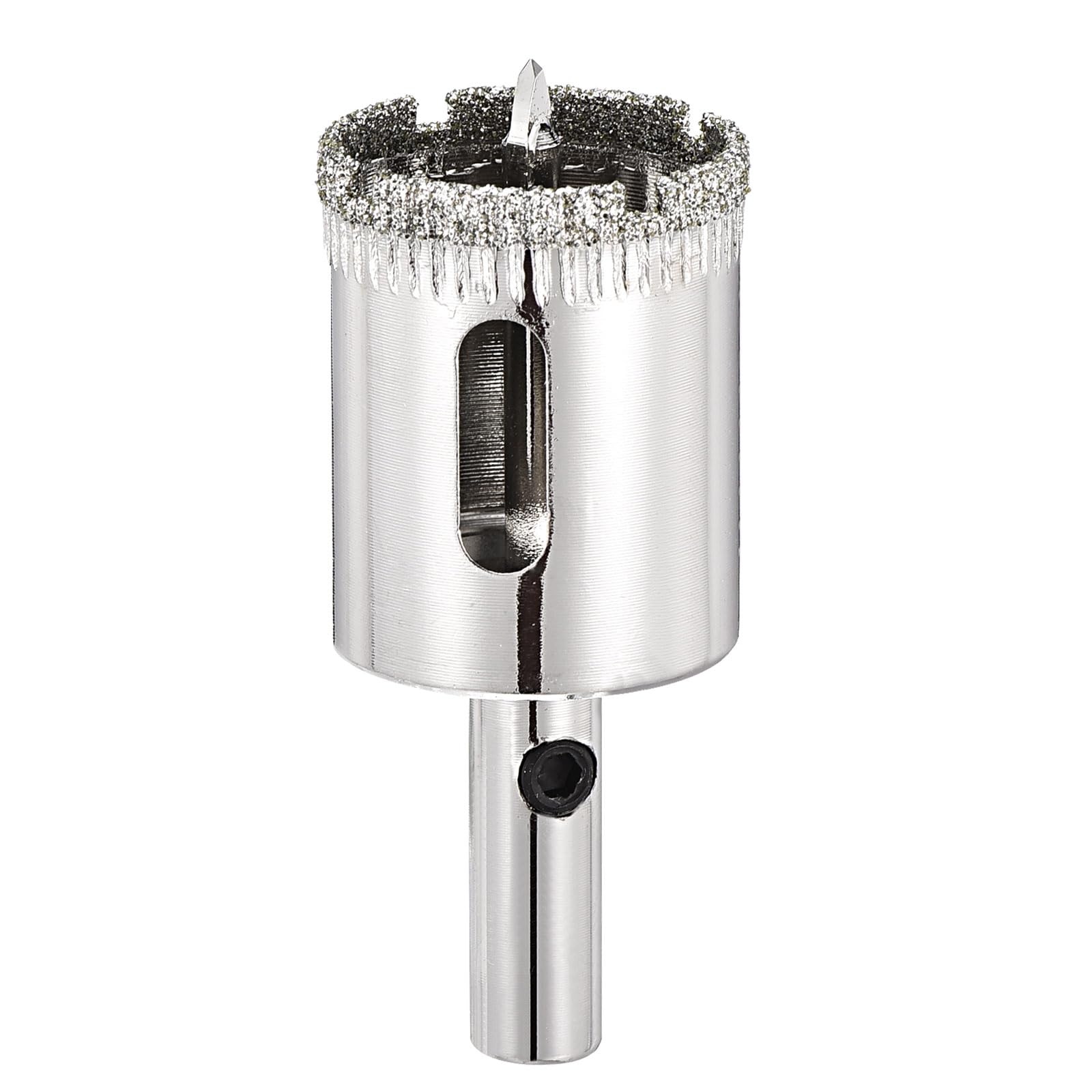 PATIKIL 1" (25mm) Diamond Hole Saw with Center Drill Bit, Glass Diamond Hole Cutters Hollow Core Drill Bits for Fiberglass, Tile, Porcelain, Ceramic