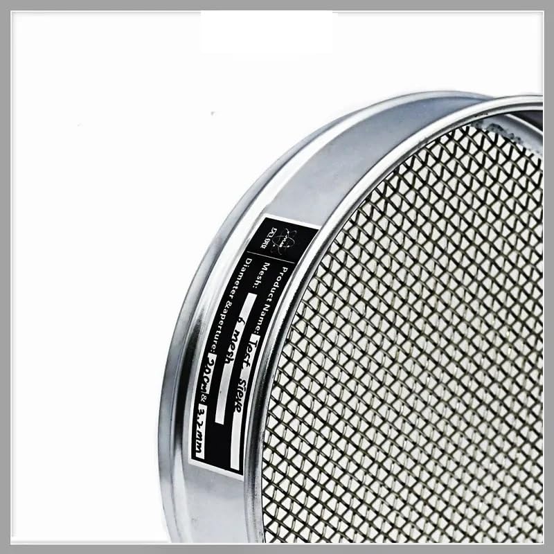 sprzęt laboratoryjny Sito laboratoryjne z tkanej siatki drucianej Sito do pobierania próbek 304 SS Mesh Diam. 20cm(5 mesh 4mm)
