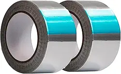 Fita Metalizada Aluminizada Manta Térmica Dutor Ar Condicionado Caixa Isopor 48mm x 50m Emenda Forte (2)