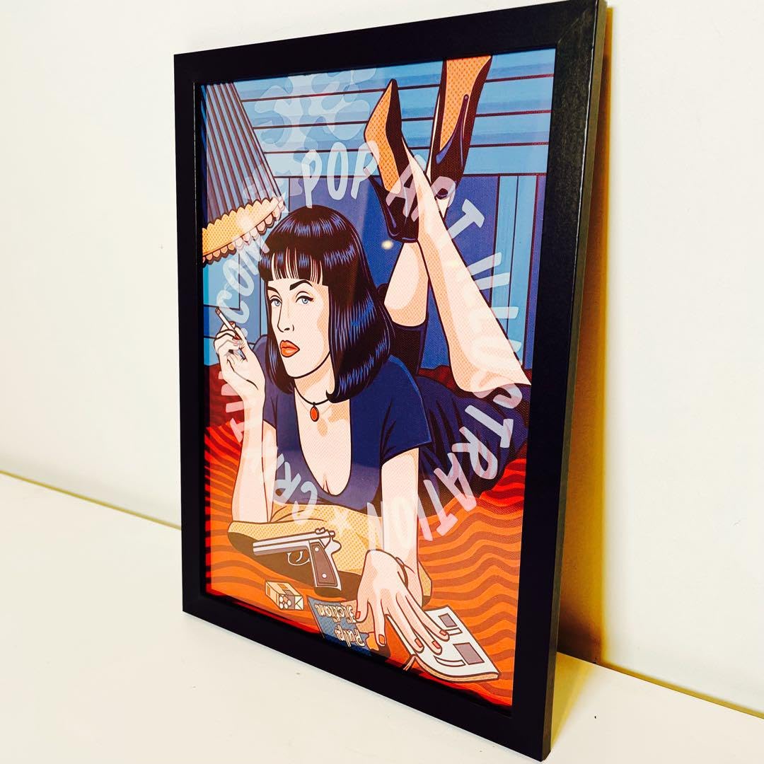Amazon.co.jp: 額付きポスターロイ リキテンスタイン①「パルプ 