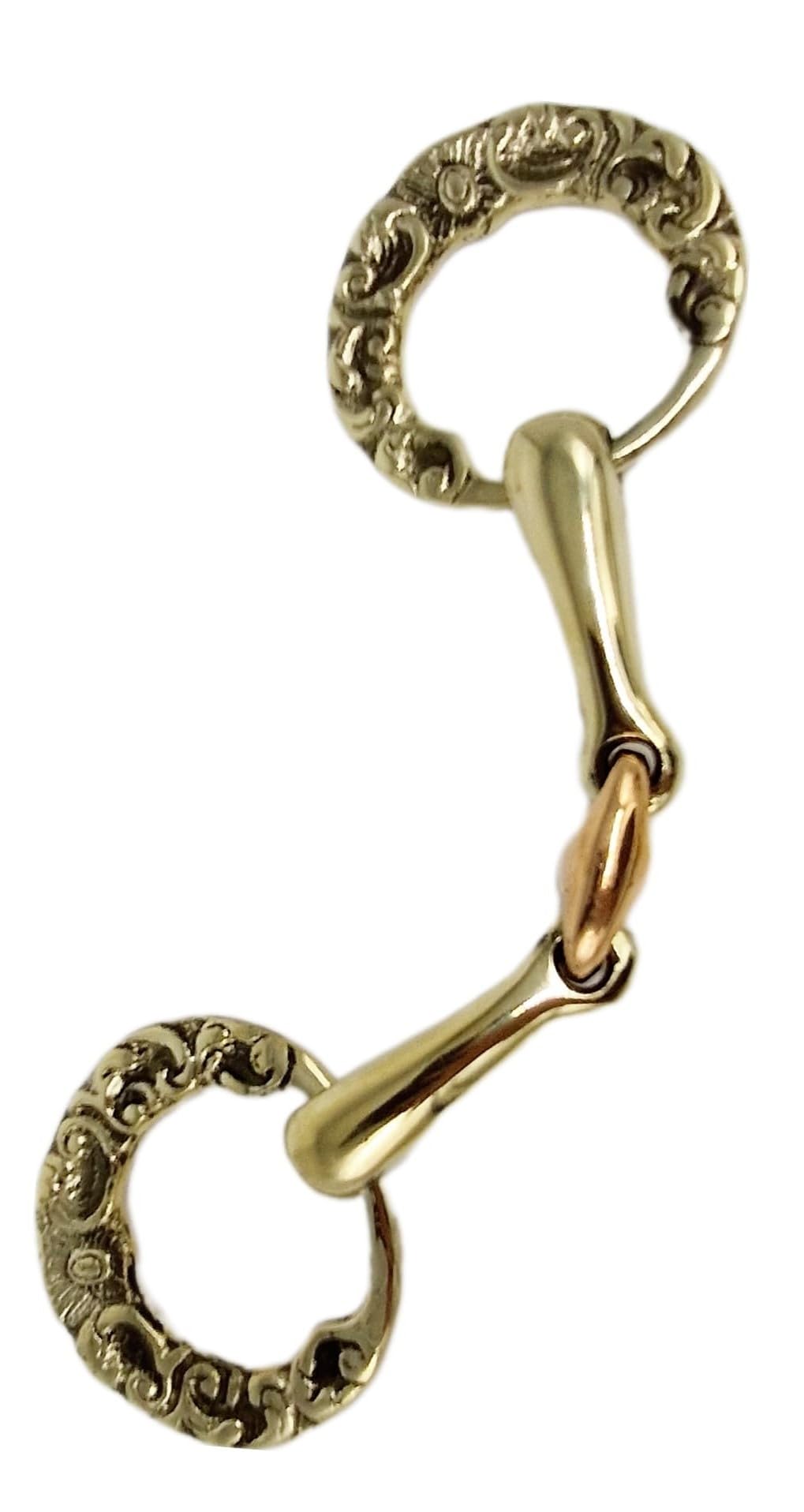 Show Gebiss Antik Spanisch Barock Blumen appliziert 12,2 13,5 14,5 15,5 16,5 Kaltblut Gold oder Silberfarben Tysons (13,5, Goldfarben)