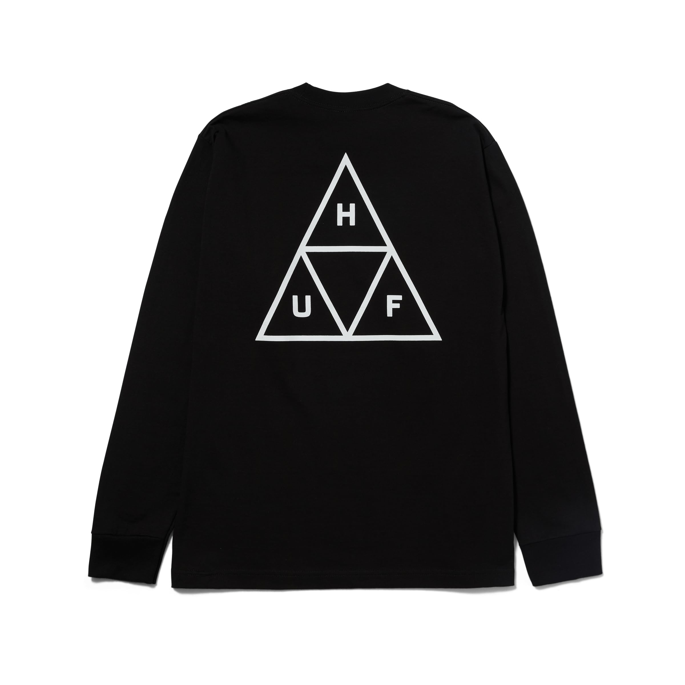 HUFSet Triple Triangle Long Sleeve T-Shirt - 100% Pre-Shrunk Cotton T-Shirt