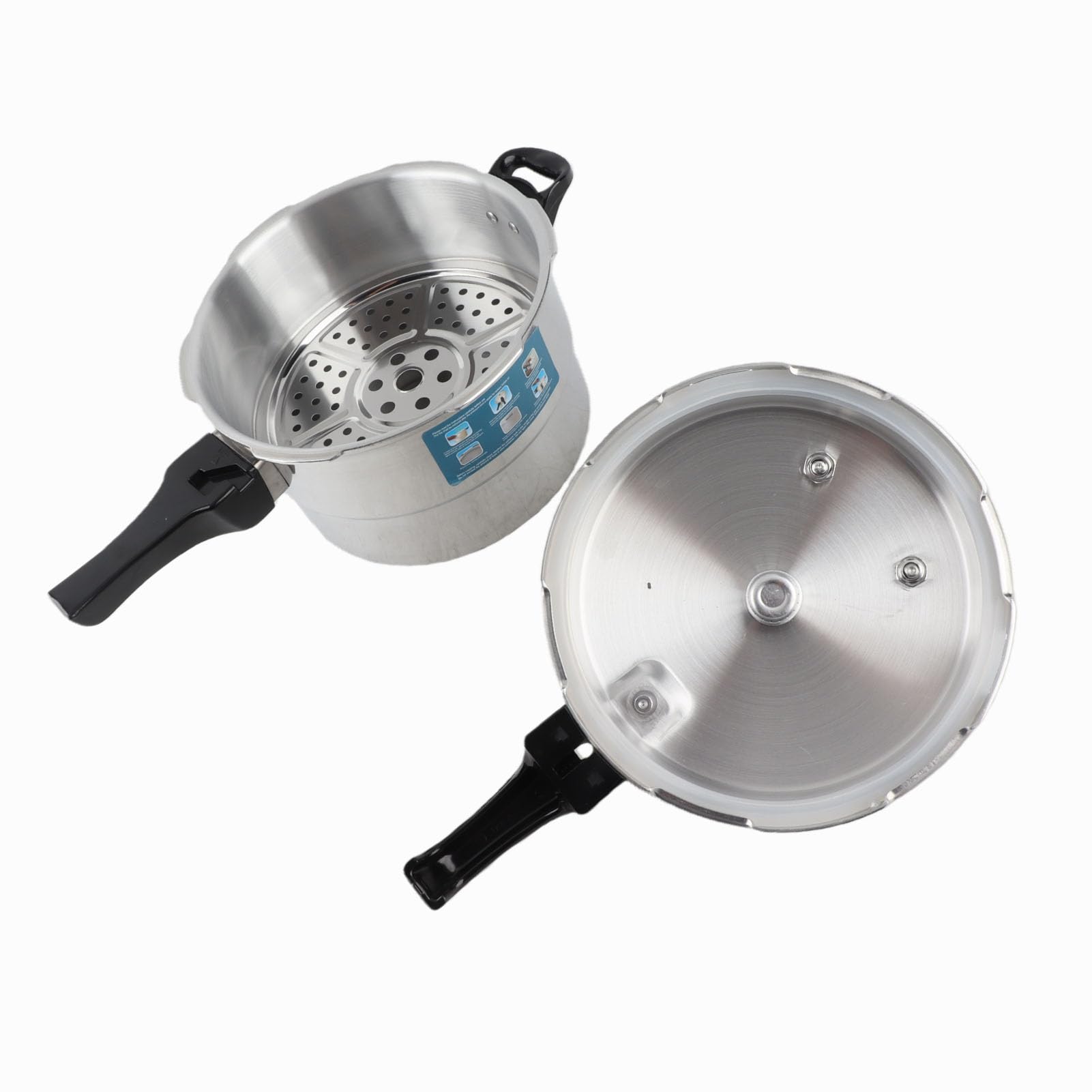 Fockety Szybkowar, Pojemnik Ciśnieniowy ze Stopu Aluminium 5L ze Stojakiem do Gotowania do Gazowej Kuchenki Indukcyjnej, Gotowanie, Konserwowanie, Gotowanie na Parze