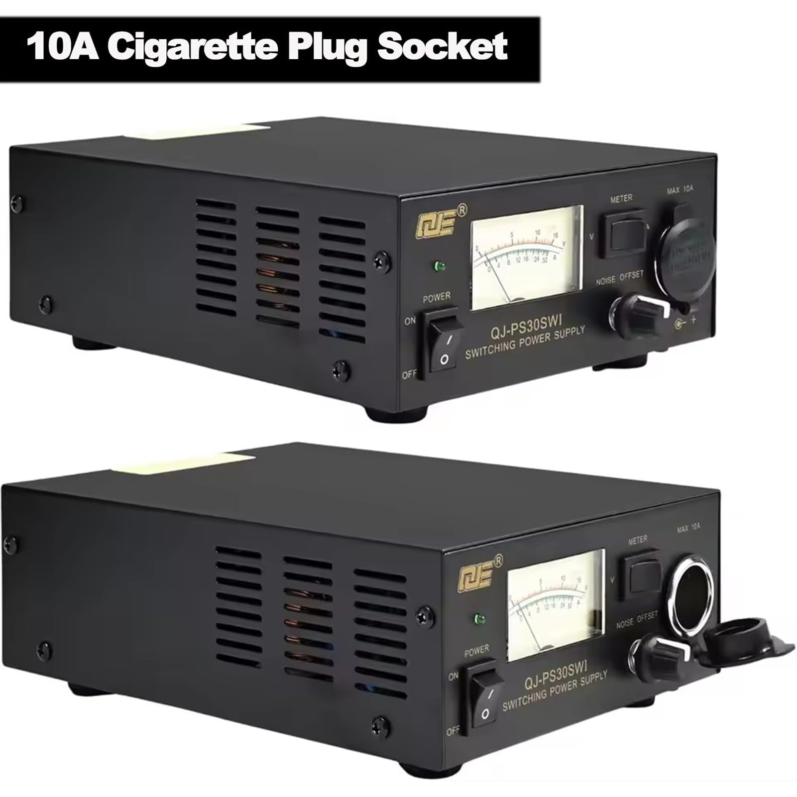 Alimentation de Table 13,8 V 30 A, Alimentation à découpage régulée pour Radio Amateur, Compteur analogique rétro avec rétroéclairage, Contrôle du décalage du Bruit