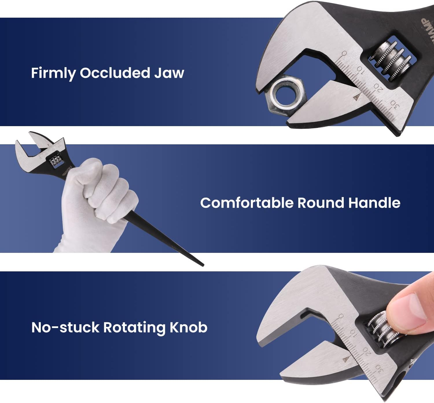 Lichamp 12-Inch Adjustable Construction Spud Wrench