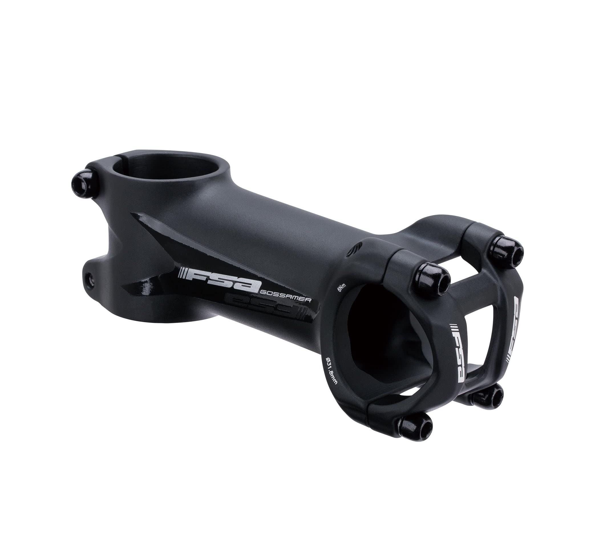 Full Speed Ahead - Gossamer Series Alloy Bicycle Stem with +/- 6 Degree Rise | for Road and Gravel Bike | 31.8 x +/-6 x 130 mm