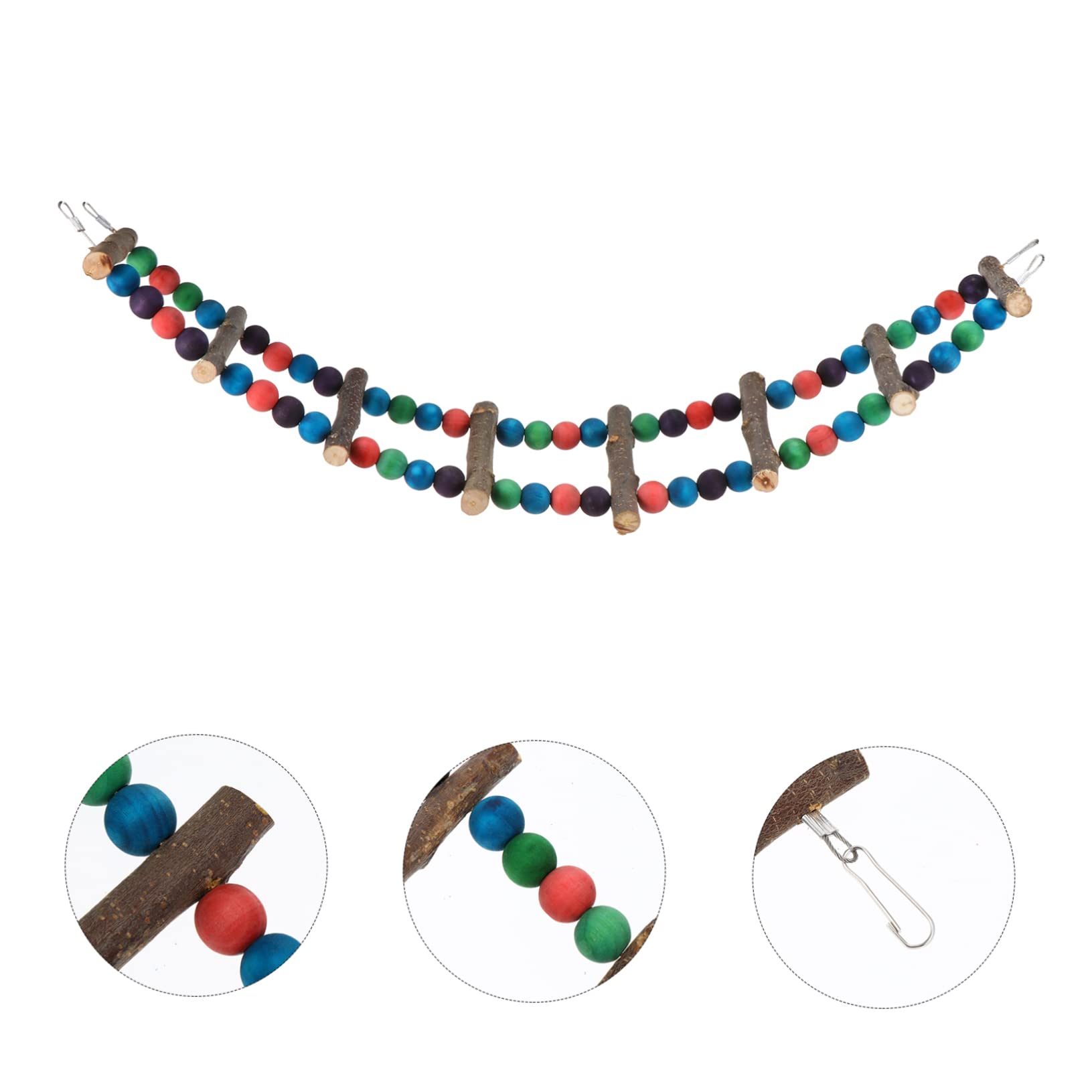 BESPORTBLE 3pezzi Giocattolo Per Pappagalli Da Masticare e Arrampicarsi Accessorio Multifunzionale Per Uccelli Sicuro e Facile Da Appendere Stimola Attività Fisica e Gioco