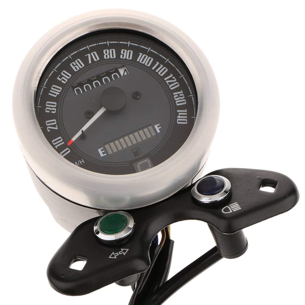 Compteur Kilométrique de Moto Numérique Tachymètre Protection Cout-Circuit Pour Coureur de Café de Cg125