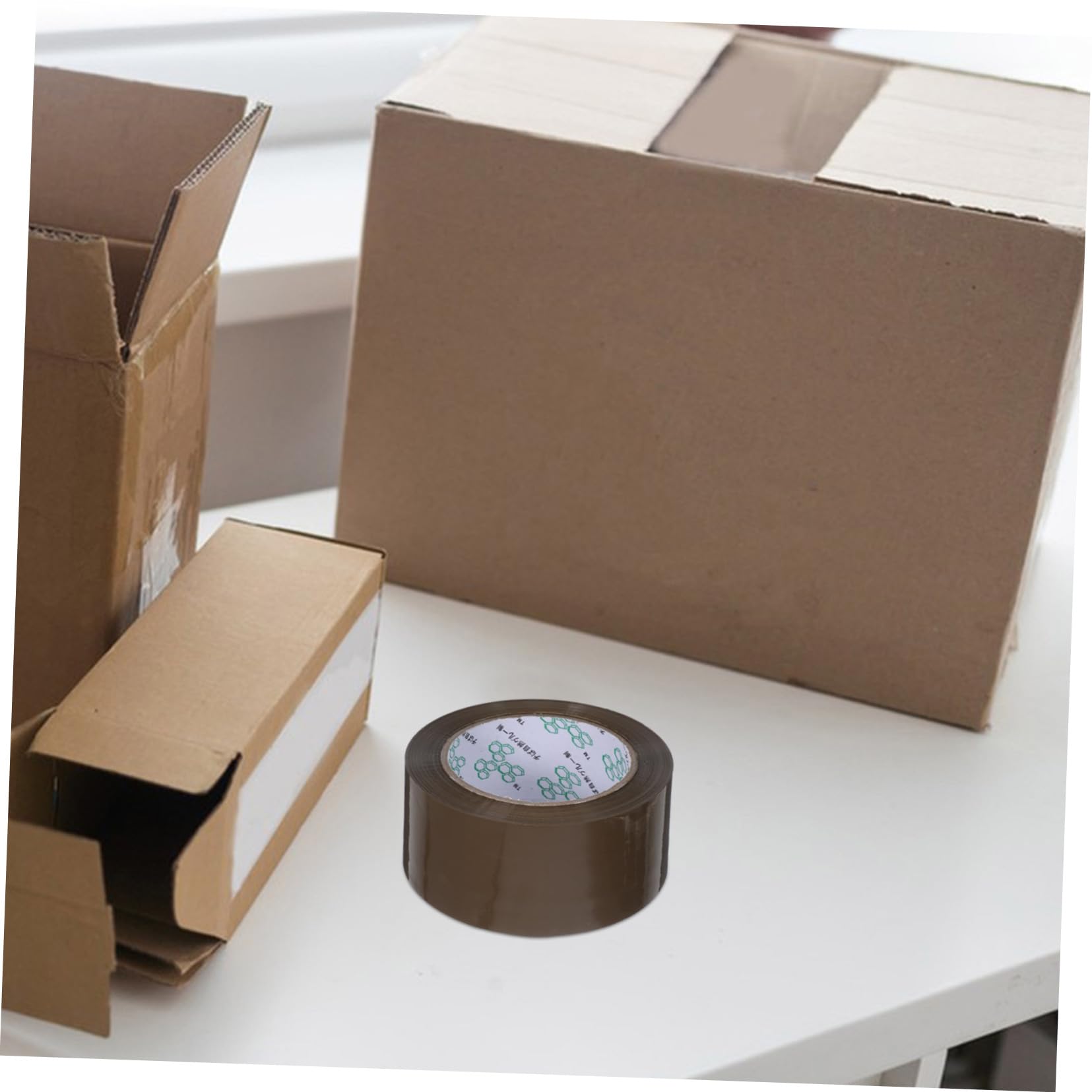 Verpackungsklebeband 5 Rollen 2 Zoll X 394 Yards Bopp | Braun, Stark Haftend und Vielseitig, für Industriellen Transport und Büro