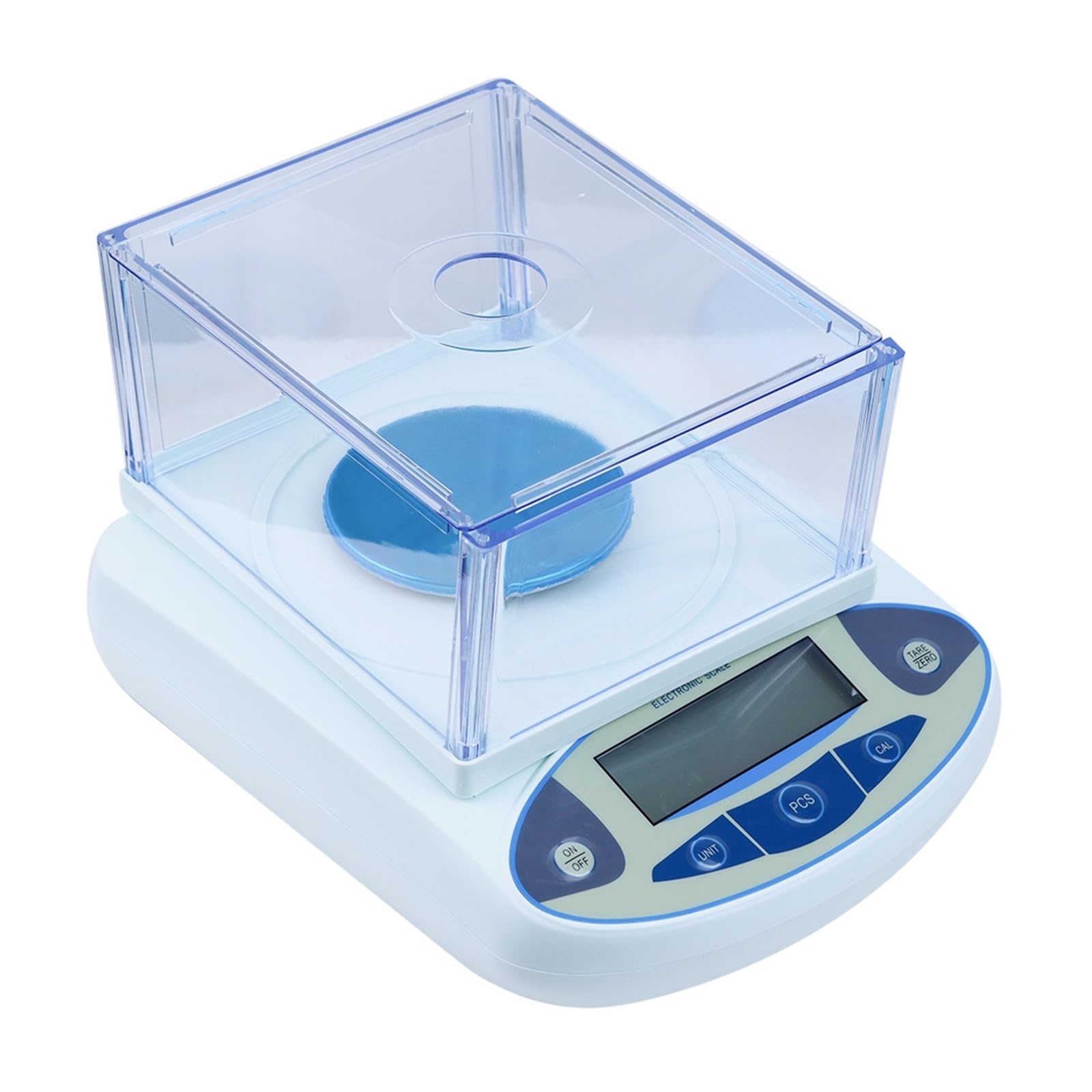 Balanza electrónica de 500g x 0.001g con parabrisas, laboratorio de alta precisión, análisis sólido for pesaje de laboratorio de cocina