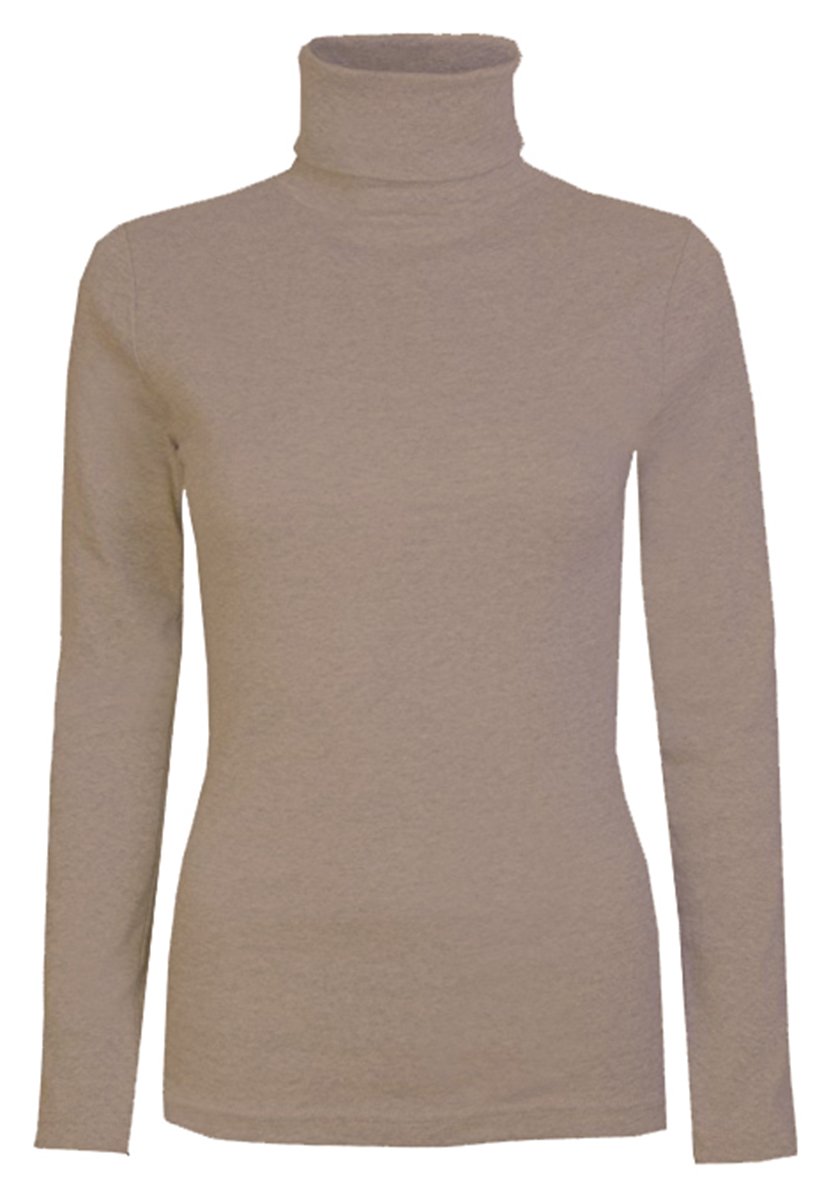 Misketch Women's Mocha Misketch® Roll Necks Polo Neck Tops Plain Winter Ski Quality Stretch (, Sm(Uk 08-10 Eu 36-38))