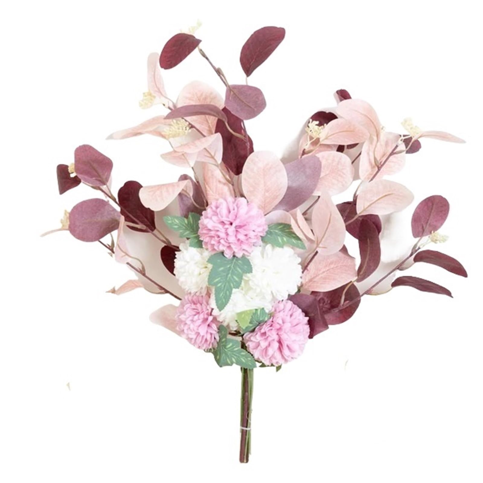 Artificial Flower Branches Artificial Flower Silk Chrysanthemum Leaf Home Vase Decoration Bouquet Wedding Arrangement Plants(Color6)