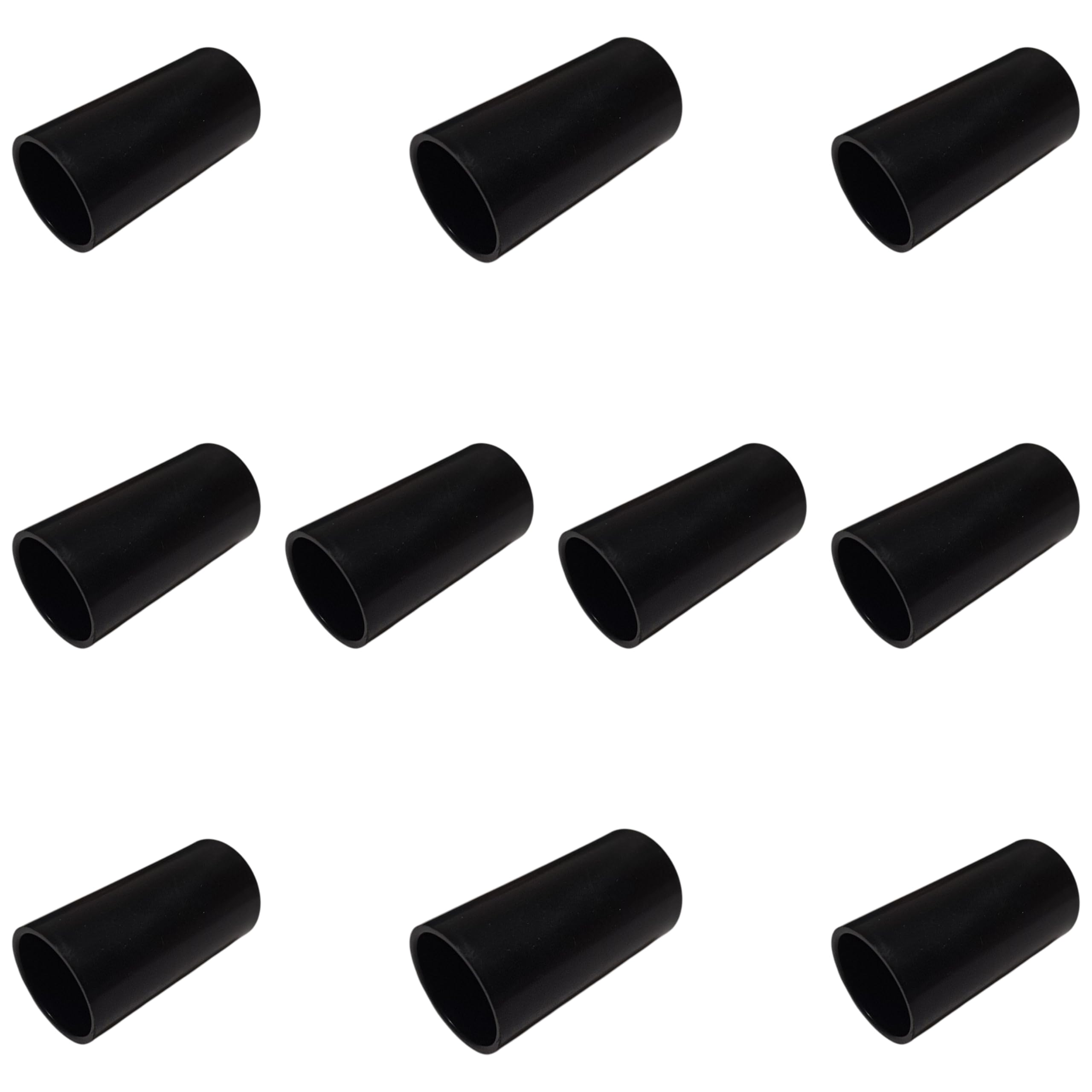 25mm Black PVC Conduit Straight Coupler - Pack of 10