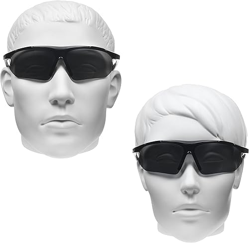 Miniatura 3 de proSPORT BIFOCAL - Lentes de sol para hombres y mujeres, bloqueo de luz azul, lente ámbar HD, semirarimas, envolvente, para conducir, golf