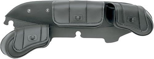 Saddlemen 3508-0015 Cruis'n Deluxe - Bolsa para parabrisas con 3 bolsillos, color negro