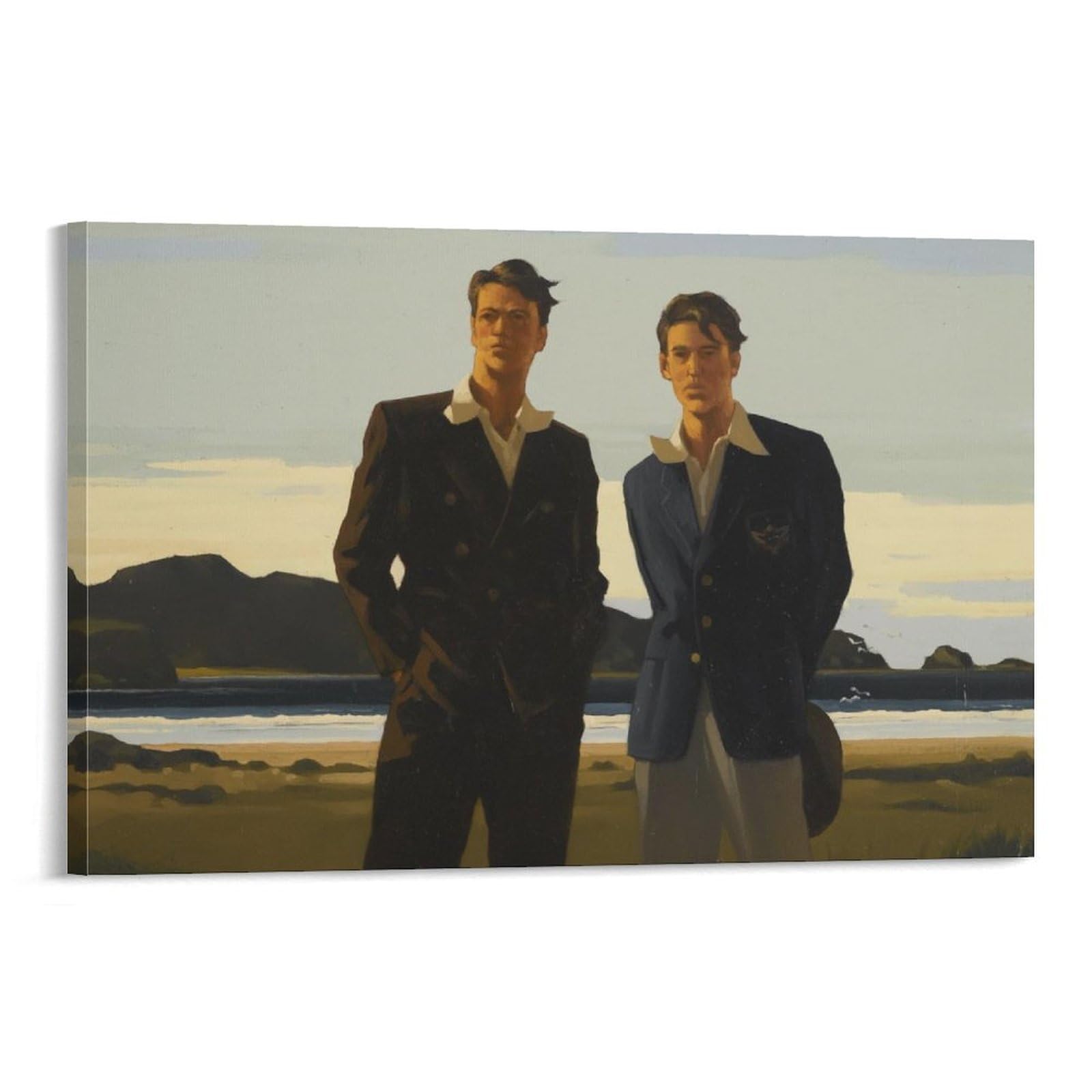 Lovers And Others Strangers by jack_vettriano Wall Art Prints Poster (4) Canvas Wall Art Poster Decorative Modern Home Print Picture Artworks Posters 12x18inch(30x45cm) โ image 1