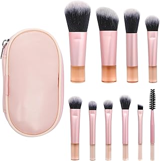 Juego de 10 brochas de maquillaje de viaje, k...