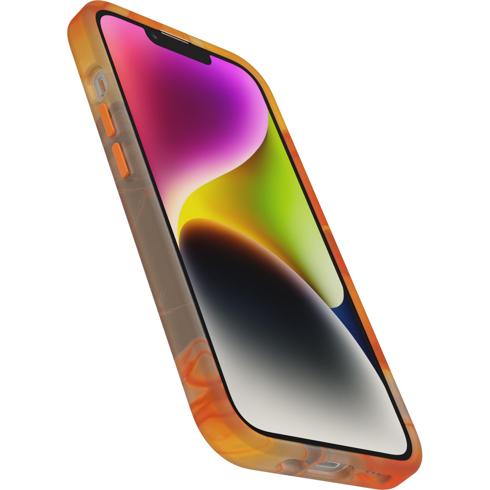 Cover per iPhone 14 OtterBox Slim & Sturdy con MagSafe, resistente a shock e cadute; cover ultrasottile, protettiva, leggera, testata a norme anti caduta MIL-STD 810G, Arancia
