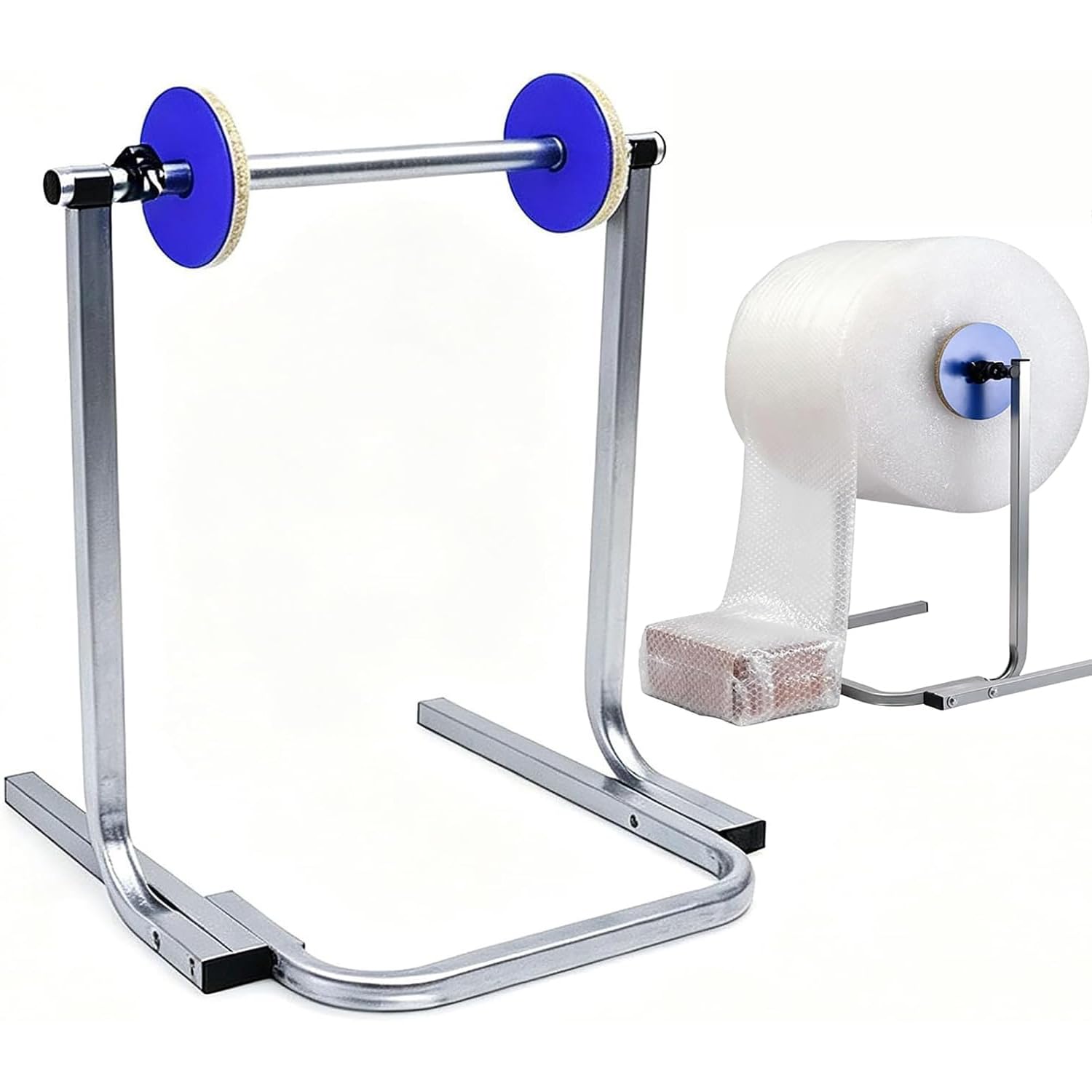 Dispenser per Rotolo di Pluriball, Supporto Manuale per Pluriball in Schiuma, Facile Sostituzione della Pellicola, Acciaio Zincato Rinforzato, Adatto A Pellicole Larghe 50cm