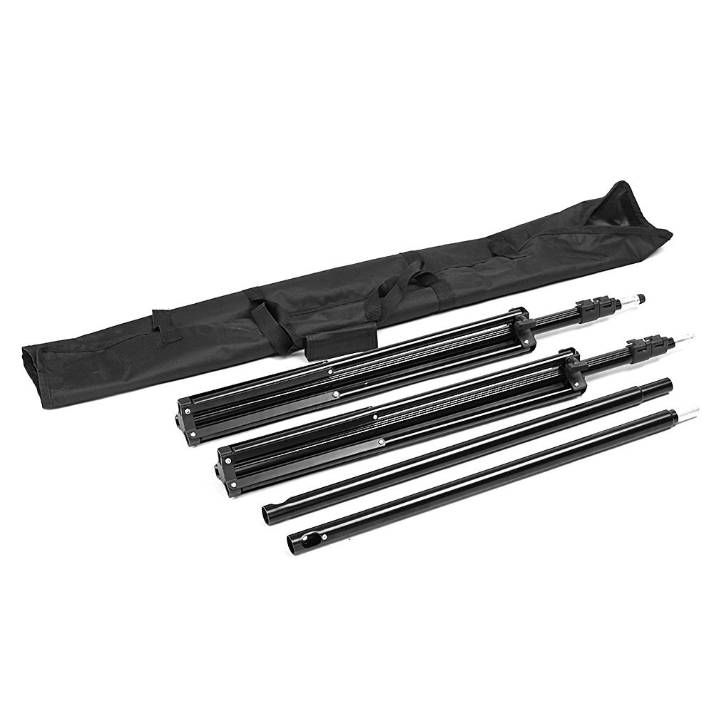 Neewer® Adjustable Mini Light Stand Kit, Includes: (2) 7 feet/200cm Photo Studio Light Stands Background Backdrop Support System Stands + Cross Bar Arm Support + Oxford Portable Carring Bag for Video, Portrait, and Product Photography