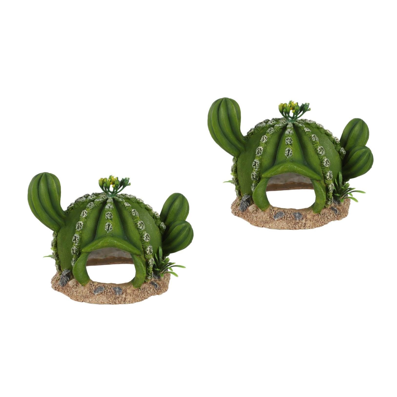 INOOMP 2 Pezzi Di Piante Di Rettili Decorazioni Per Cactus Nascondigli Per Rettili Accessori Per La Scatola Di Alimentazione