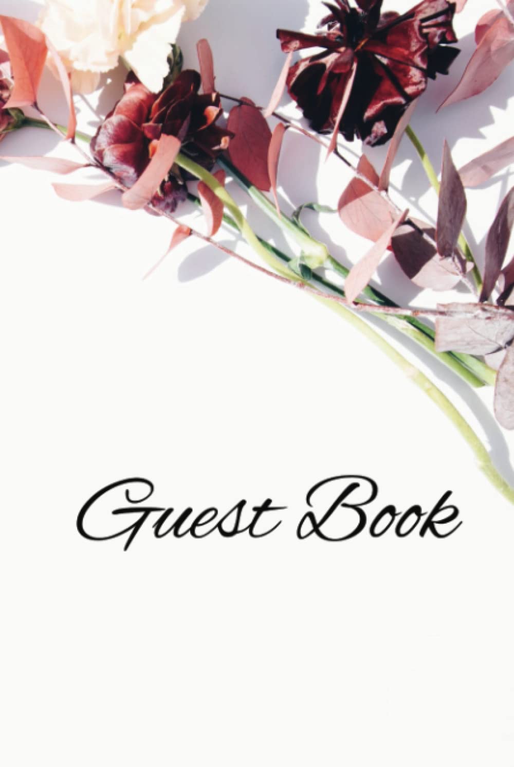 Livre d'or pour mariage à fleurs pour recueillir les vœux de bonheur de vos proches