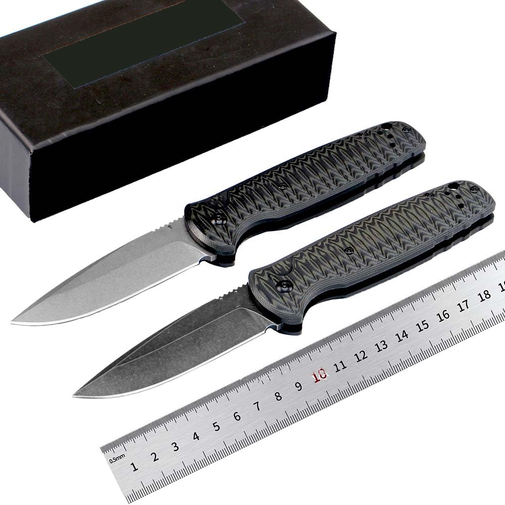 Klappmesser 7.87" Taschenmesser tragbare knopfdruck g10 Schwarz Grün & D2 Stahl Outdoor Messer Survival Jagdmesser, Flipper Scharfes einhandmesser, Kleine edc messer, flipper neck knife multi mit clip