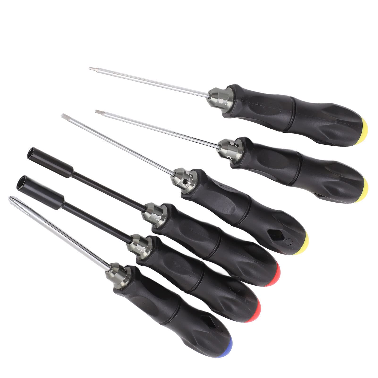 6 pezzi Strumento di riparazione RC set ad alta durezza Strumento per cacciavite RC RC con impugnatura non slitta