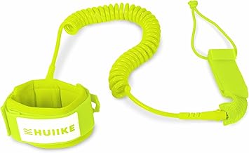 HUIIKE Leash SUP Spirale Regolabile Leash Surf e Bodyboard Standard, Laccio SUP di Sicurezza | Accessori Stand Up Paddle | Accessori Tavola Paddle Surf Kitesurf Kayak | Laccio per Caviglia o Polso