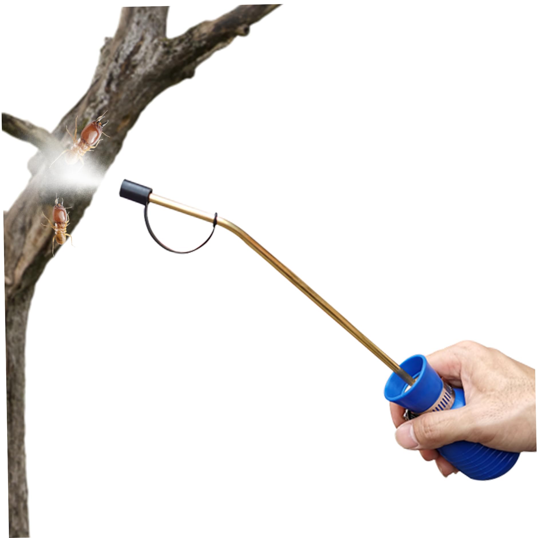 Peosaard Bulb Sprayer, Ant Control Bulb Sprayer Handheld Diatomaceous Earth Powder Duster Ant Killer Spray Wasp Spray with Long Copper Tube for Bugs