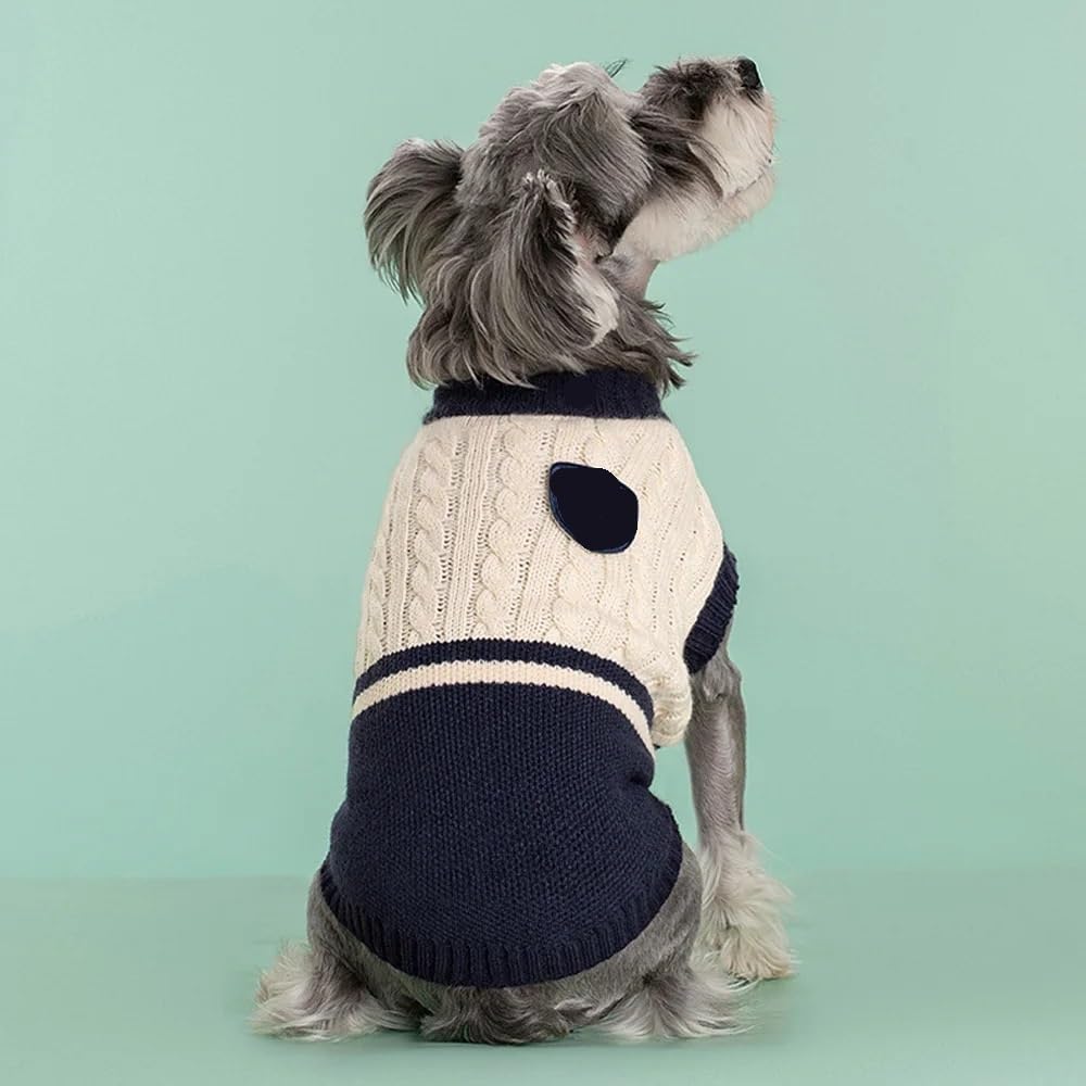 Maglione for cuccioli di cane alla moda, classico, caldo, for cani e gatti, maglioni natalizi, carino, abbigliamento for carlino, chihuahua e yorkshire.(3,L)