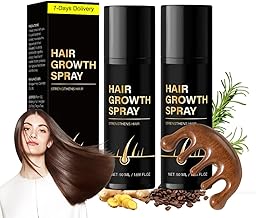 2 Stück Hair Growth Spray mit Holz Massagekamm 50ML Haarwachstum Spray Hair Growth Serum Haarwachstum Beschleunigt Reduziert Haarausfall bei Männern & Frauen