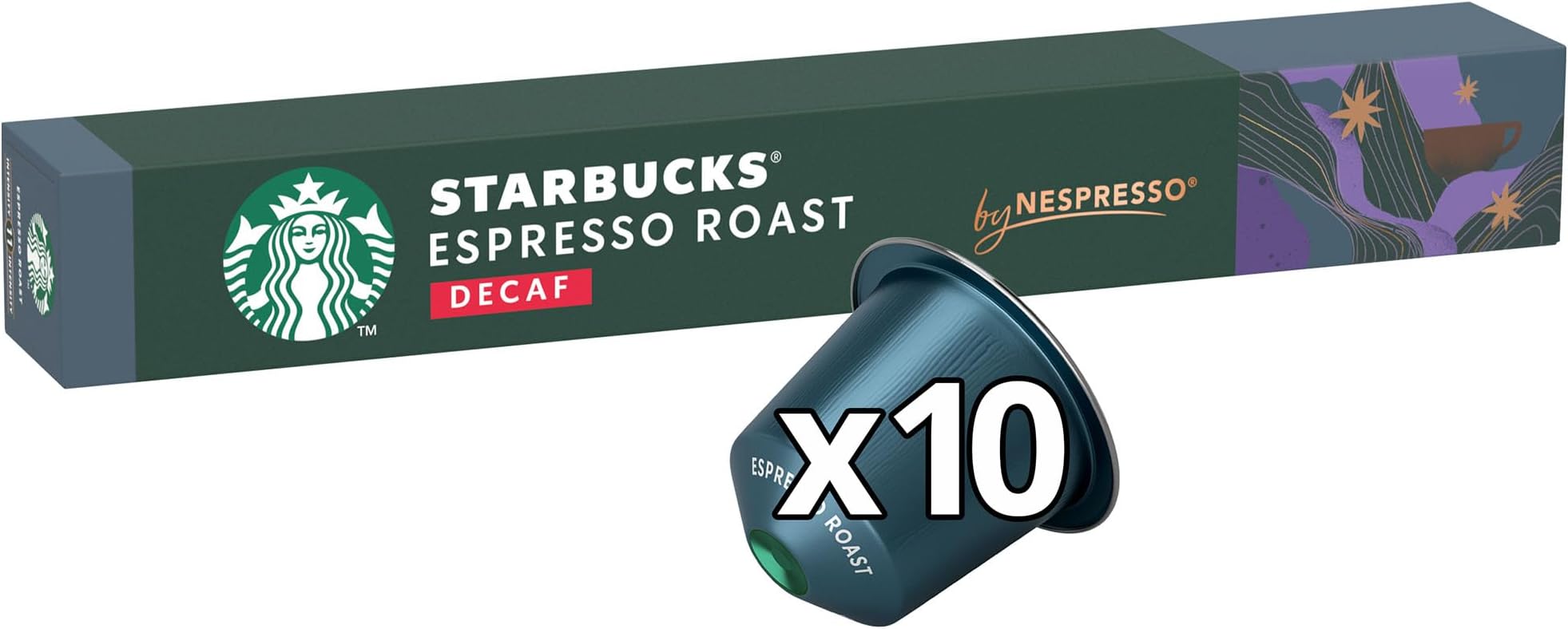 Espresso Roast Decaf by Nespresso (10 Capsules)