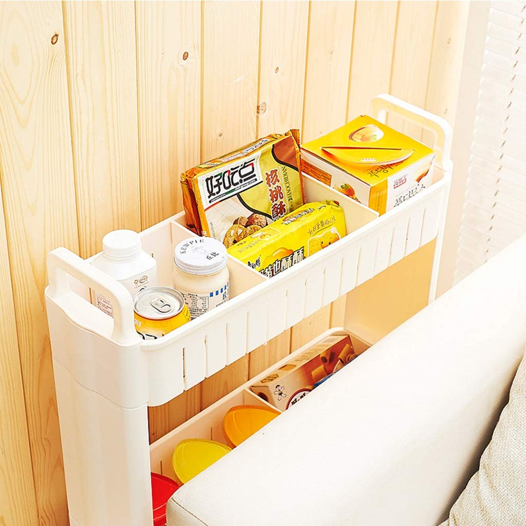 Ornestia 6-laags slanke opbergwagen met wielen, smalle mobiele