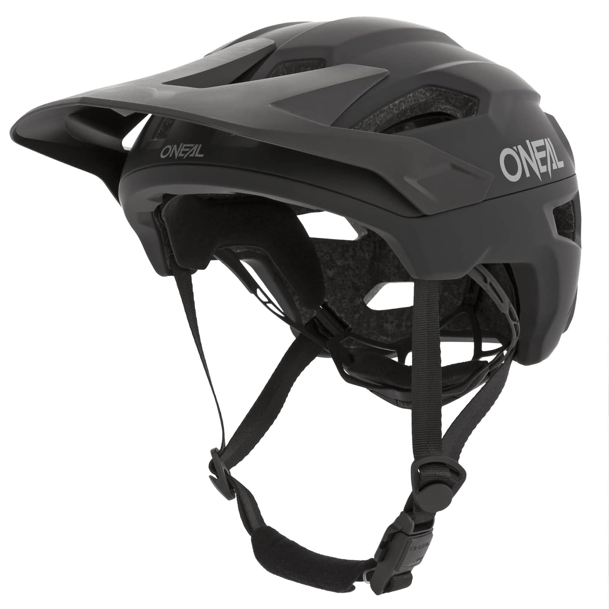 O'NEAL Casco de Bicicleta I Casco de Bicicleta de Montaña con Orificios de Ventilación I Certificación de Seguridad EN1078 I Casco Trailfinder Split V.20 I Casco MTB | Negro | Talla S/M