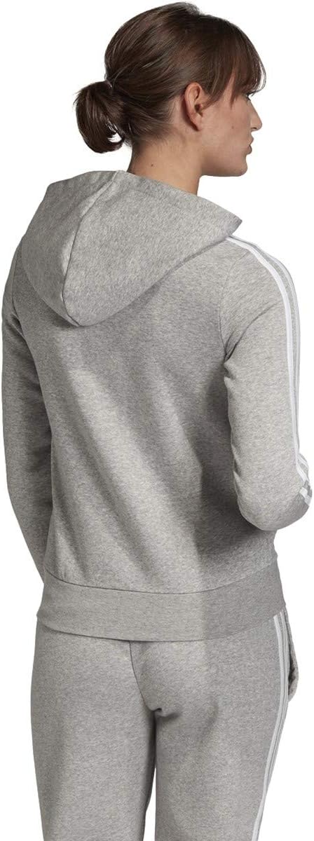 adidas Women's Essentials 3-stripes Fleece Full-zip Hoodie Sweatshirt - Image 3