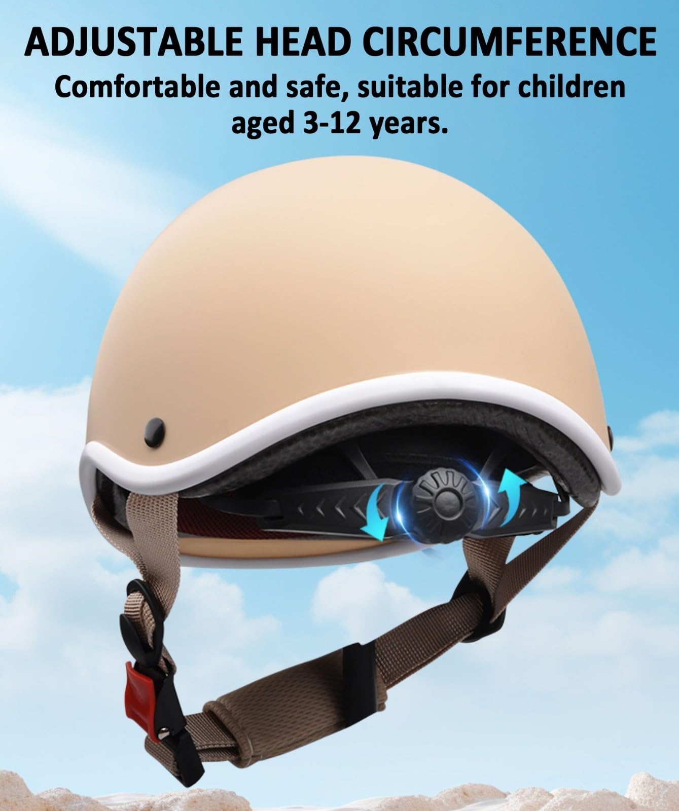 Casco Moto Bambino Scodellino ECE 22.06 Omologato, Elica Gialla Girevole, Nero Opaco Bordo Argento, Calotta ABS Leggera, Scooter Ciclismo Ragazzo Ragazza A2,58~53cm