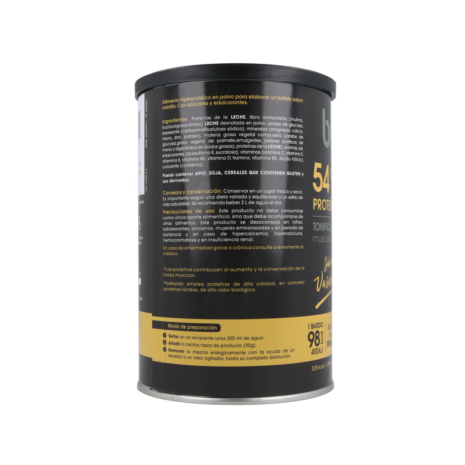 BIMANAN BIMANAN BEFIT BATIDO ECO VAINILLA – produit spécialisé pour un usage quotidien, s’intègre facilement dans une routine de tous les jours, poids 360 g et facilite la prise en charge de votre bie