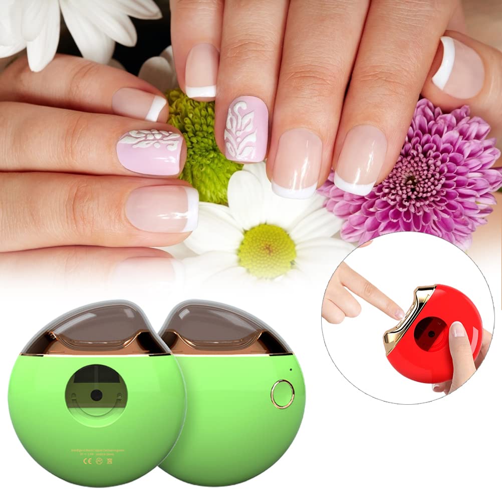 Electric Nail Clippers Automatic Nail Scissors Baby Nail Care Set Electric Nail Trimmer (green)