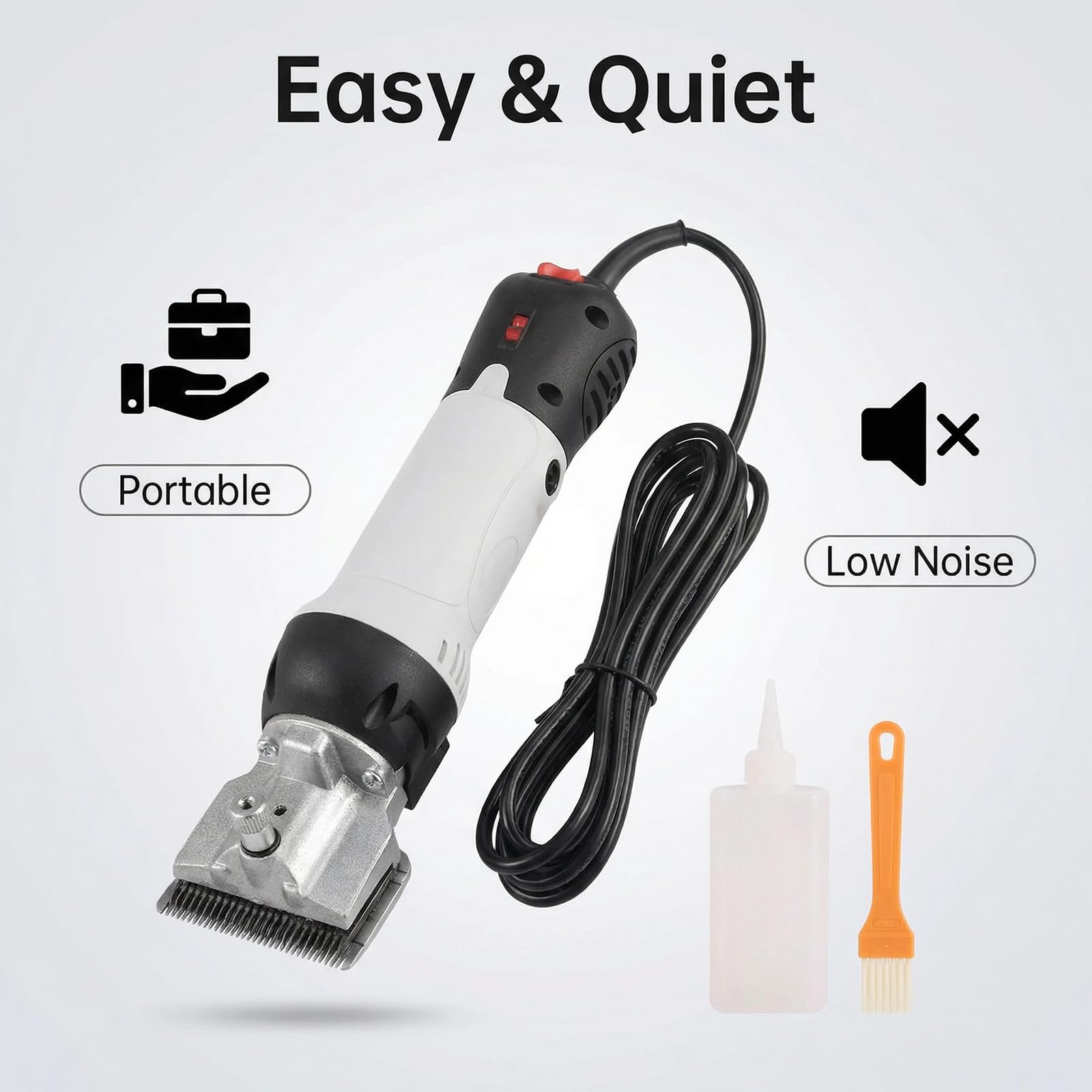 220v, Kit per la toelettatura del Bestiame da Fattoria, tosatrici Professionali per Pecore Resistenti con 6 velocità 690 W 24000 Giri/min Forbici elettriche per Pecore