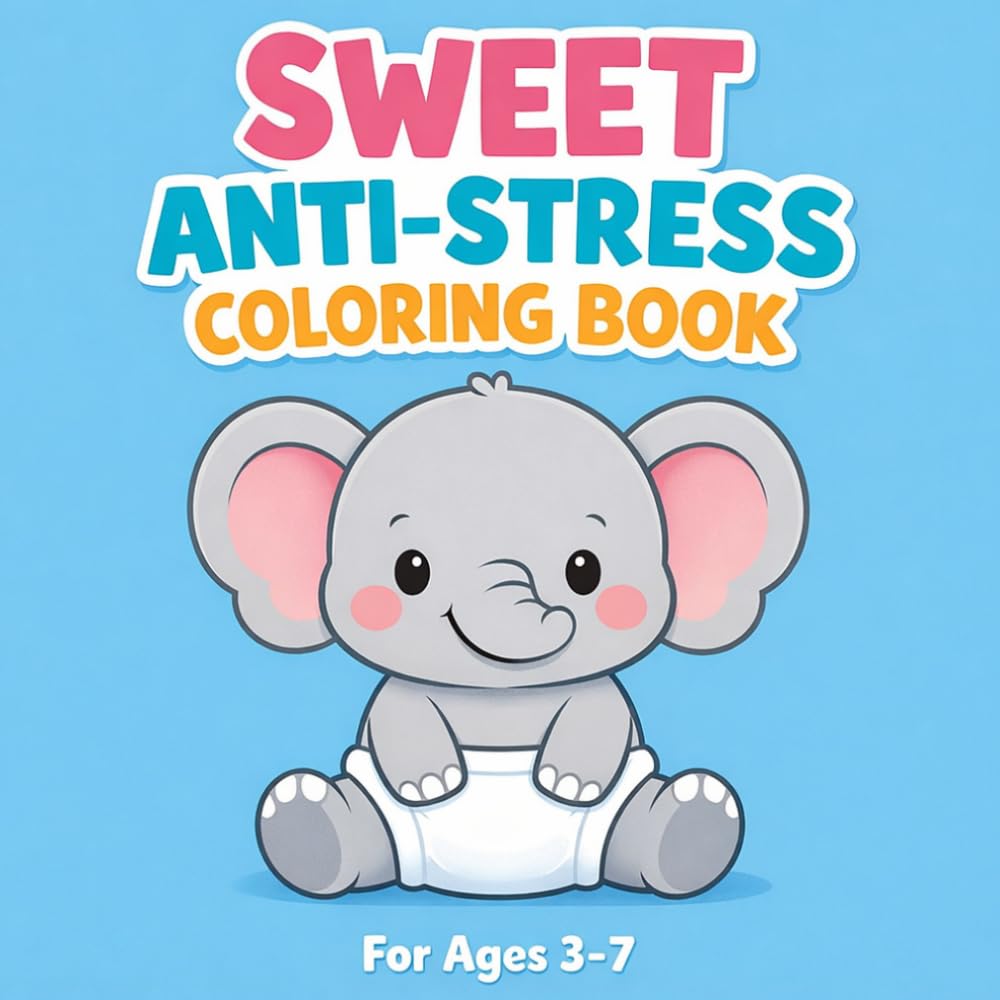 Sweet Anti-Stress Coloring Book: For Ages 3-7 (Sweet and Easy Coloring Books)