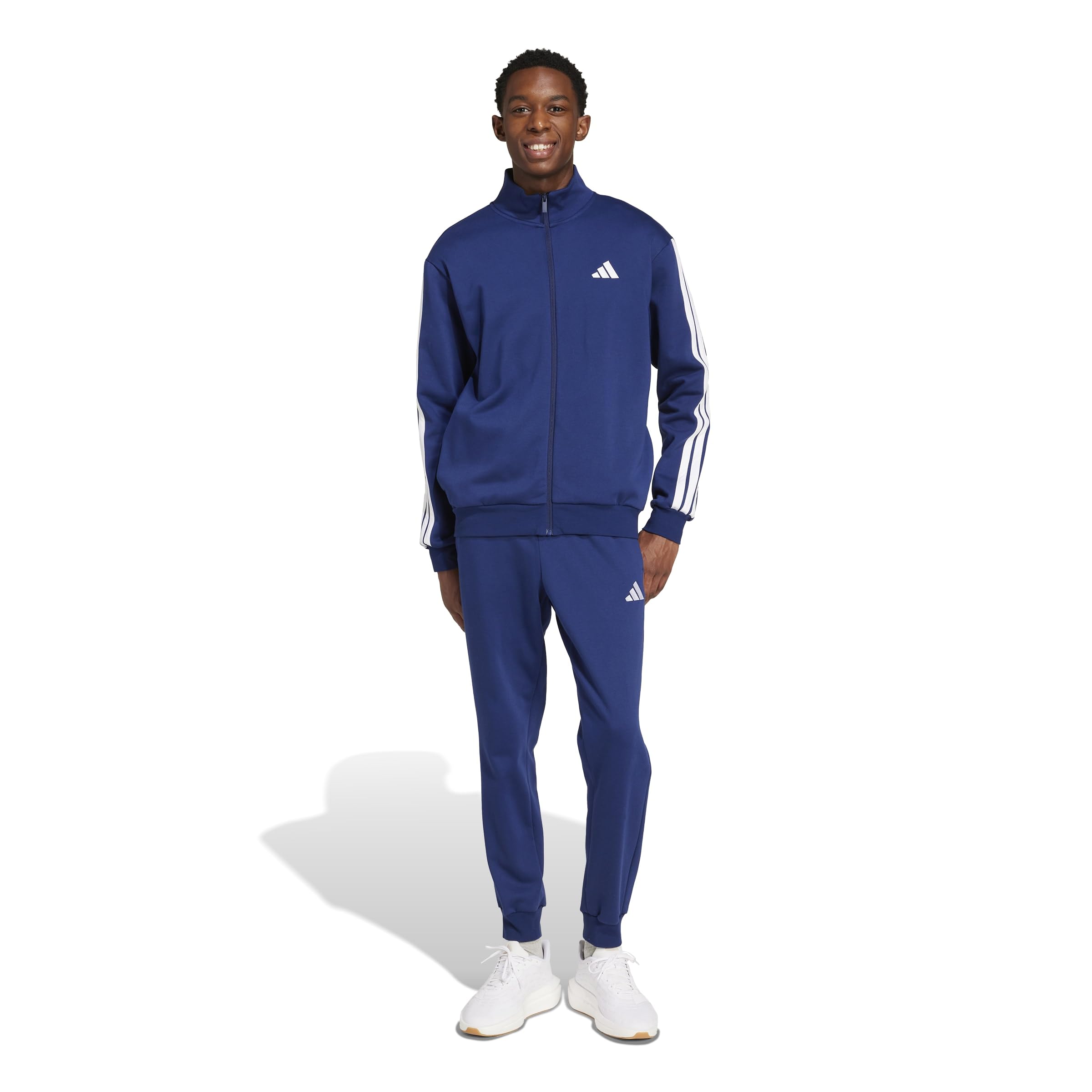 adidas Dresy Mężczyźni Sportswear Basic 3 Stripes Fleece Tracksuit