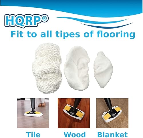 Miniatura 5 de HQRP Kit de 6 almohadillas de microfibra para trapeador de vapor compatibles con Oreck Steam-It Varita de vapor multiusos, vaporizador STEAM100