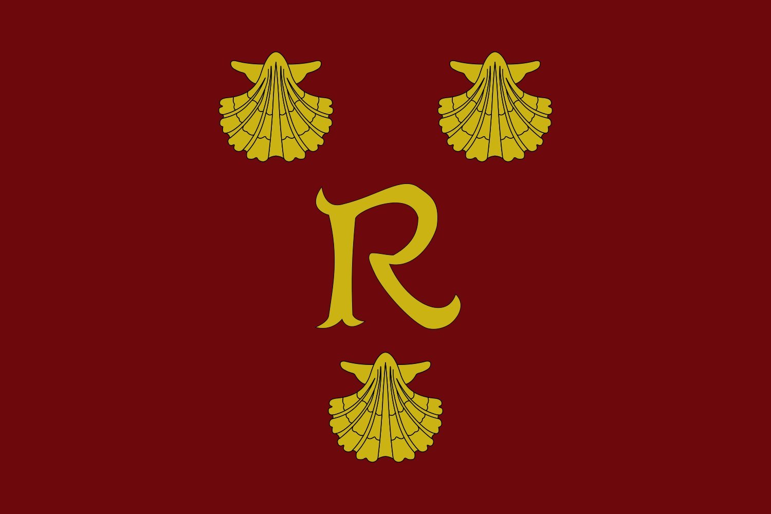 Drapeau Large Redondela Pontevedra grand pavillon extérieur galicien blason