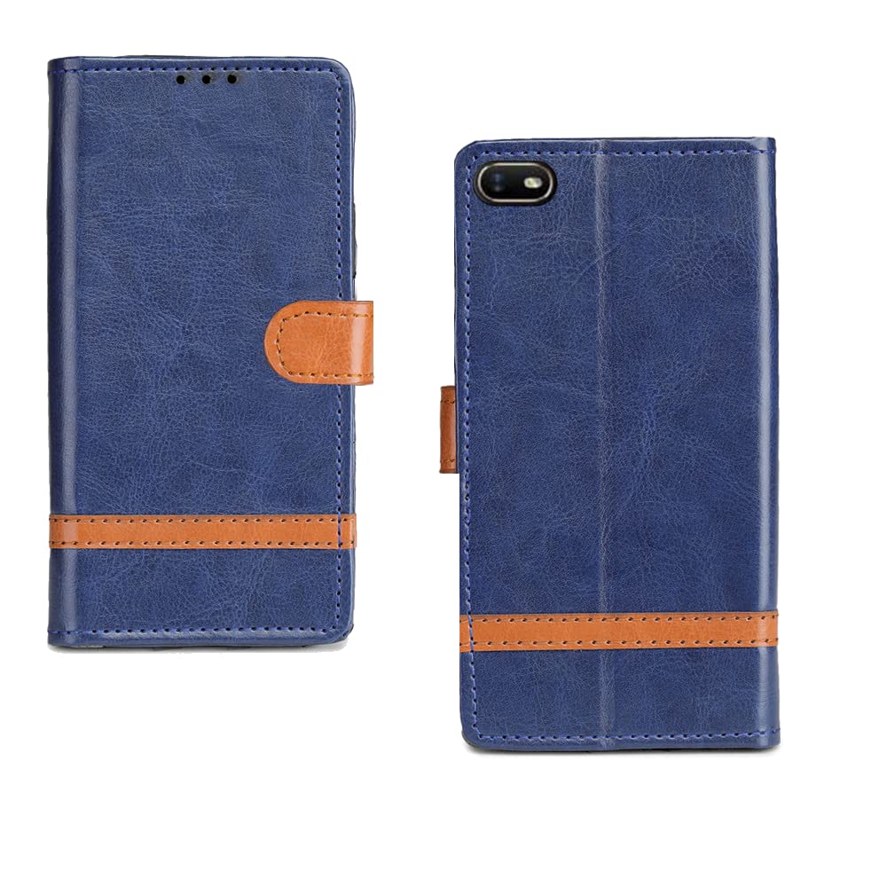 Inktree Oppo A1K Flip Case | Premium Leather Finish Flip Cover |Complete Protection Flip Cover for Oppo A1K - Blue Stripe (B0BHNW6F6N) Amazon Price History, Amazon Price Tracker