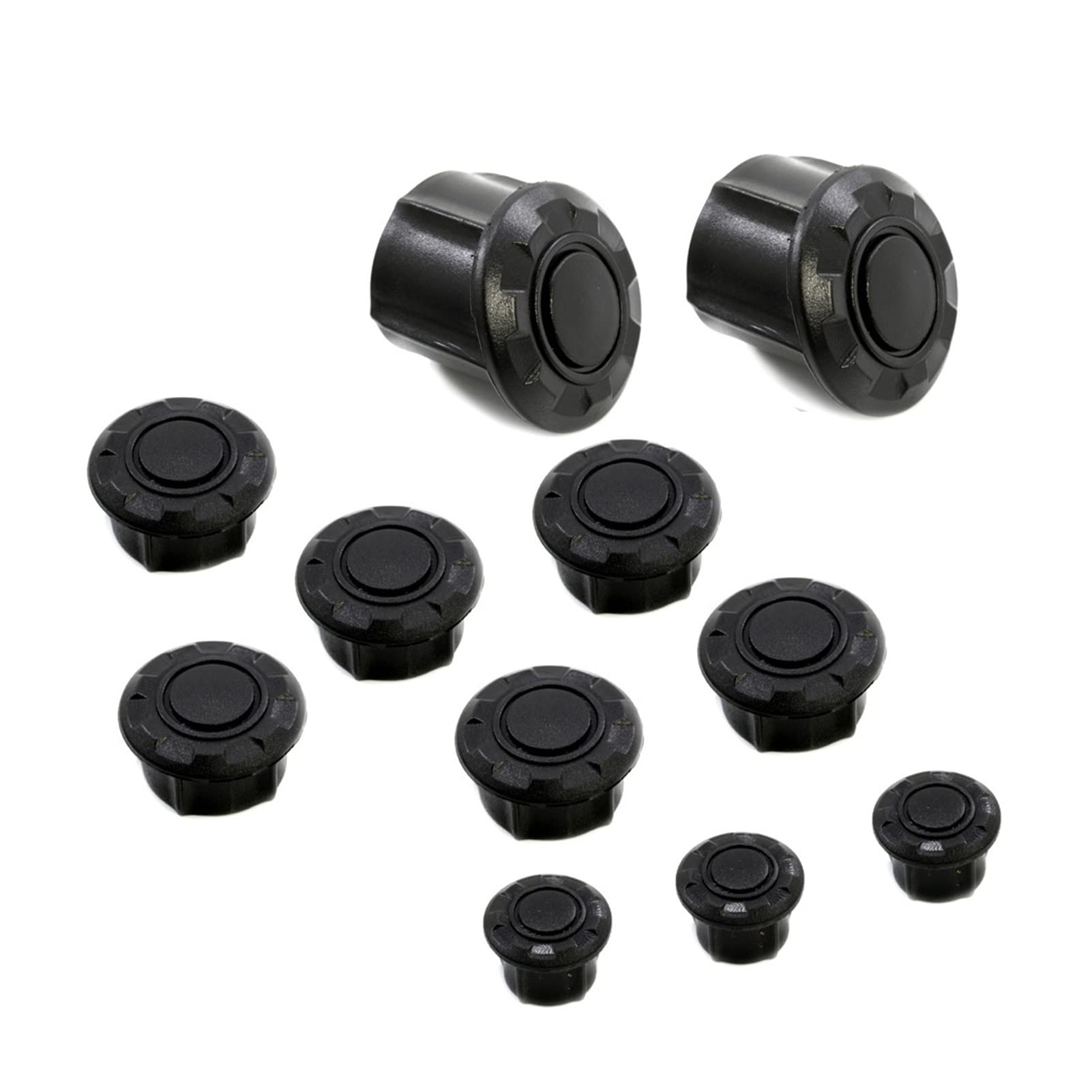 Rahmenloch-Abdeckkappen Für BMW R1200R/R1200RS (2015–2024) – 11-teiliges Set In Schwarz